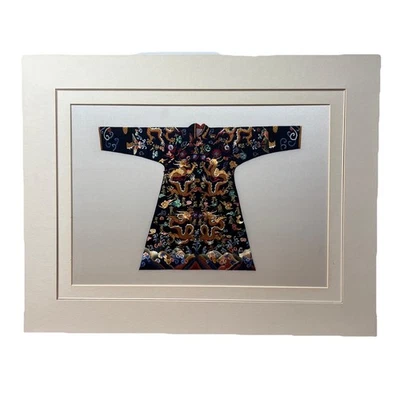 Exquisite Silk Hand Embroidery Copy Chinese Emperor’s Dragon Robe Qing Dynasty - Image 1 of 4