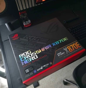 ASUS ROG Crosshair X870E Hero AMD Ryzen Socket AM5 ATX DDR5 Motherboard - Photo 1/5