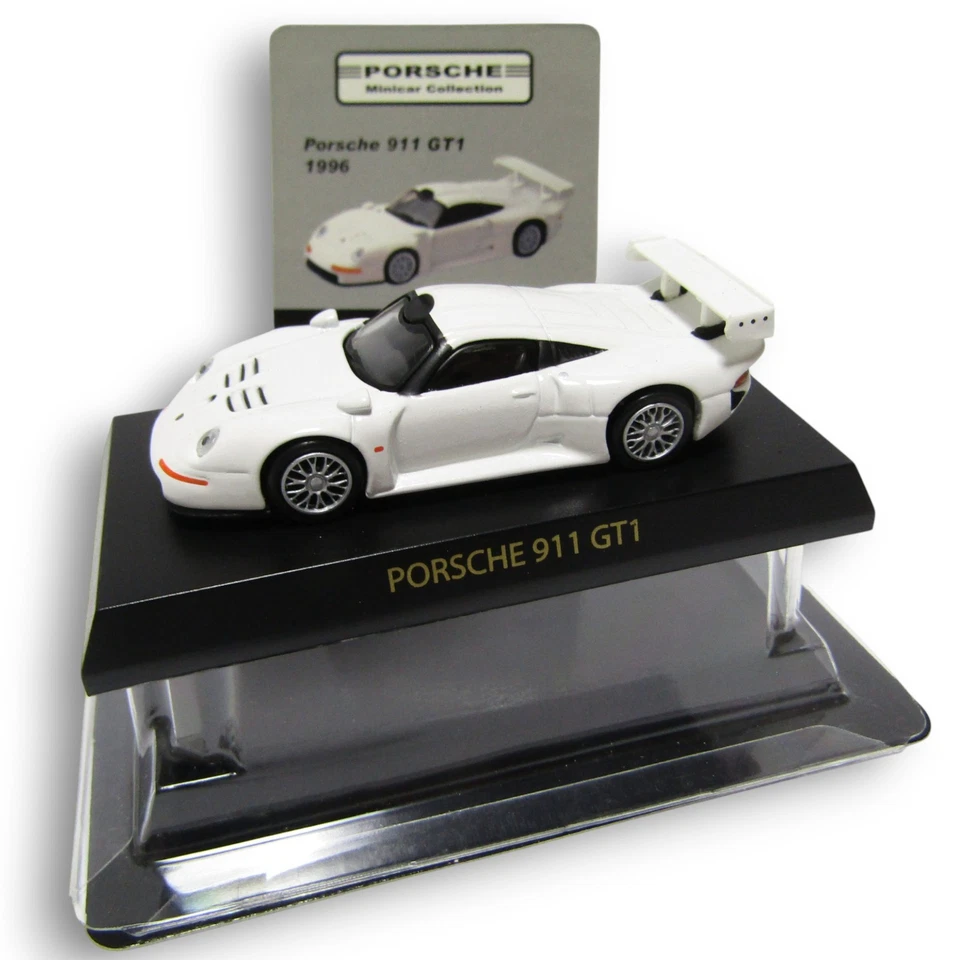 Kyosho 1/64 #0490 Porsche 911 GT1 blanco Foto 1 de 1