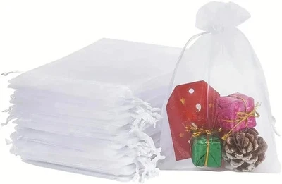 BTOH 20x30cm Organza Gift Bags Drawstring Jeweler Pouch Party Wedding Favors Meshbag