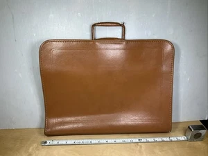 Vintage Talon LEATHER BRIEFCASE w/ Zipper 16”x12.5” - Picture 1 of 24