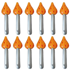 12Pcs Inflatable Torch Fun Torch Inflates for Sports Game Party Sports - Picture 1 of 8