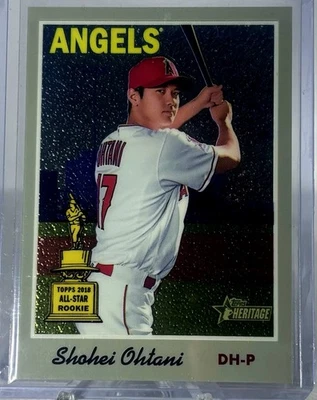Topps Heritage Shohei Ohtani 2019 #THC-430 Rookie Cup cromo/999 SP MVP Dodgers Foto 1 de 4