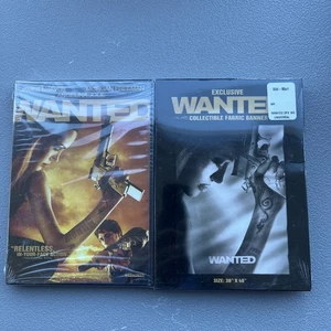 Wanted 2008 DVD Widescreen Exclusive Collectible Fabric Banner Angelina Jolie - Bild 1 von 2