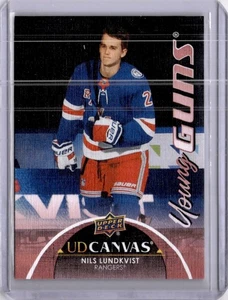 Nils Lundkvist Canvas Young Guns #C227 2021-22 Upper Deck Series 2 - Bild 1 von 2