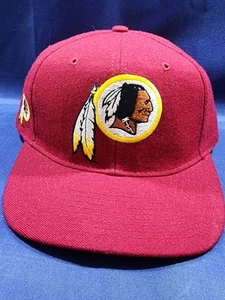 Vintage Washington Redskins American Needle Hat Red Plain Logo Snapback Cap - Picture 1 of 10