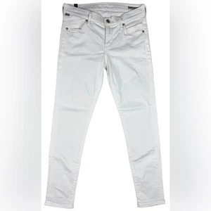 Jean ajustado Citizens of Humanity Avedon tiro bajo blanco denim talla 26 - Imagen 1 de 15