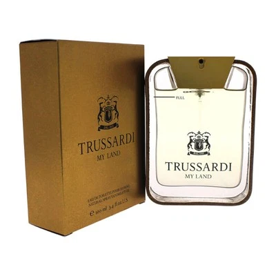 Trussardi My Land Eau De Toilette Men's Fragrance Perfume Spray 100ml Gold - image 1 of 2