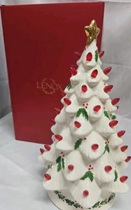 Lenox Treasured Traditions Holiday Red Bulbs Light Up Christmas Tree NIB *READ* - Picture 1 of 19