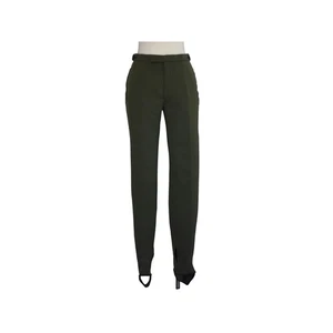Vintage 40s 50s Green Women's Stretch Ski Pants with Stirrups Size S Small - Picture 1 of 10