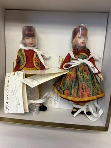 ROBERT TONNER PORZELLAN GÄNSEL UND GRETEL PUPPE SET 89/250 7,5 ZOLL - Bild 1 von 5