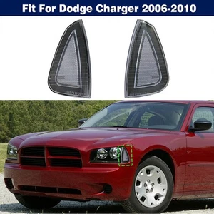 Car Front Turn Signal Light Side Marker Lamp Cover For Dodge Charger 2006?2010 - Foto 1 di 56