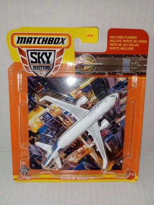 Matchbox Sky Busters® # 26 Airbus A320neo 2024 BLANCO | GRIS | FSC con alfombrilla de juego Foto 1 de 4