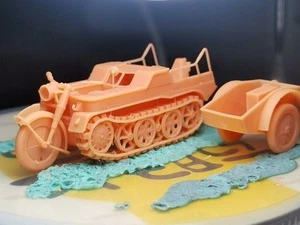 1/72 Resina Modelo Alemán Sd.Kfz.2 Media Pista Moto Impreso en 3D - Imagen 1 de 4