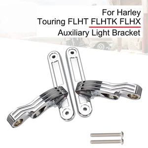 Auxiliary Turn Signal Bracket Spot Light Holder For Harley Street/Electra Glide - Picture 1 of 10