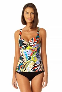 Anne Cole Women's Tankini Paisley Multi Print - Picture 1 of 1