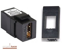 PRESA HDMI F/F TIPO A PER SERIE BTICINO LIVING LIGHT GRIGIO SCURA compatibile
