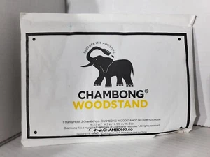 Chambong Woodstand Holder for Easy Refills - Premium Wood Stand for All Chambong - Picture 1 of 2
