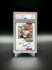 TERRELL OWENS 2001 Upper Deck Vintage Signatures Auto PSA 9 AUTO 10 LOW POP 49er