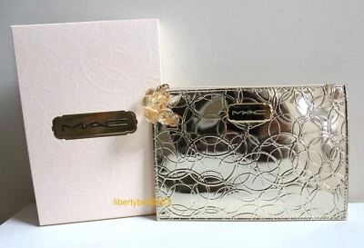 Bolso de Cosméticos MAC Metálico Imitación Cuero ROSA u DORADO (TÚ ELIGES EL COLOR) NUEVO EN CAJA Foto 1 de 3