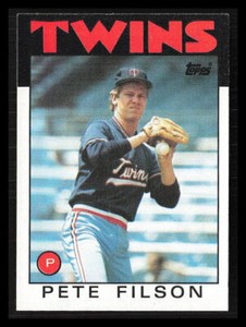 Pete Filson 1986 Topps #122  Minnesota Twins