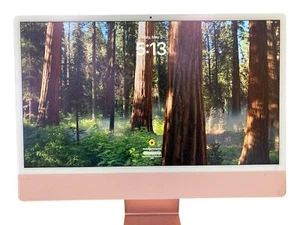 Apple iMac 2021 256GB SSD 8GB Ram 24in M1 Chip 8-Core CPU Pink - Afbeelding 1 van 4