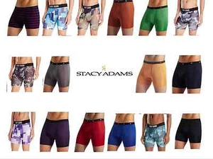 Stacy Adams große Boxershorts Feuchtigkeit ableitende Unterwäsche S-4XL SA1800 - Bild 1 von 12