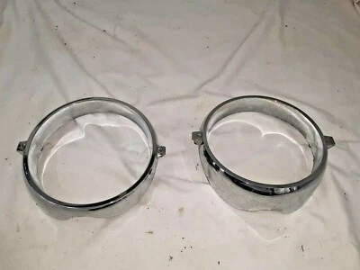 1961 Mercury Comet Right Outer & Inner Headlight Bezels      -  MEL496 - Image 1 of 4