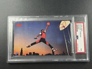 MICHAEL JORDAN PSA 7 1985 NIKE PROMO BASKETBALL ROOKIE CARD RC AIR JUMPMAN NM - Picture 1 of 2