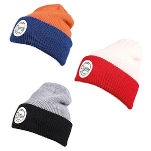 DJINNS 2Tone - Oversize Beanie Mütze Strickmütze Wollmütze Winter Hat Neu - Picture 1 of 4