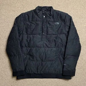 The North Face Puffer Jacket 550 Down Coat Pullover Quarter Button M - Picture 1 of 9