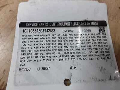 Used Front Left Door Window Regulator Front fits: 2016 Chevrolet Malibu electric Foto 1 de 4