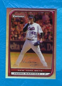 PEDRO MARTINEZ 2008 REFRACTOR CROMADO BOWMAN #186 + REFRACTOR CROMADO BOWMAN 2007 - Imagen 1 de 4
