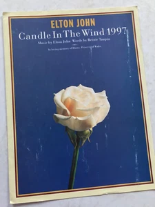 ELTON JOHN Candle In The Wind 1997 Sheet Music for Piano, Vocal and Guitar DIANA - Picture 1 of 4