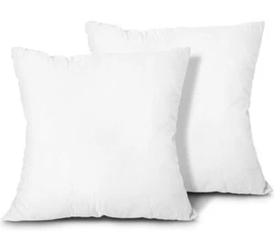Throw Pillow Inserts, 18x18 Set of 2 Lightweight Alternative Polyester Pillow - Picture 1 of 1