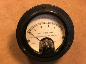 Vintage Weston AC Milliamperes Panel Meter #301 Measures 0-0.5 mA Guaranteed #2 - Picture 1 of 9