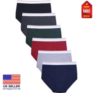 Stock Up on Essentials: 3 or 6-Pack Power Club Solid White Color Briefs S-XL Lot - Picture 1 of 13