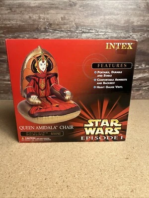 Cadeira inflável Star Wars Episódio 1 Queen Amidala na caixa lacrada na caixa na caixa (Intex) - Imagem 1 de 4