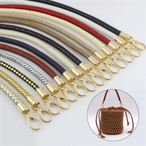 PU Leather Braided Purse Handle Shoulder Bags Belt Replacement Handbag Strap - Picture 1 of 31