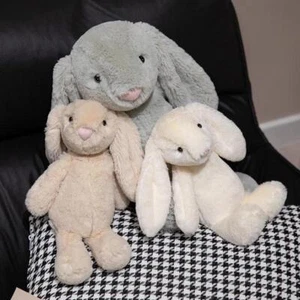 Pillow Rabbit Plush Cotton Multicolor Modern Small Folding Solid Velvet Soft - Picture 1 of 27