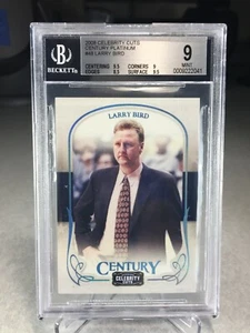 2008 Celebrity Cuts Century Platinum 1/1 Larry Bird #48 - BGS 9 - Boston Celtics - Picture 1 of 2