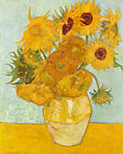 Vase With Sunflower Van Gogh Oil Painting Wall Art Giclee Printed On Canvas P547