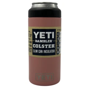 YETI Rambler 12 oz Colster BPA Free SLIM Can Insulator - Sandstone Pink - Picture 1 of 2