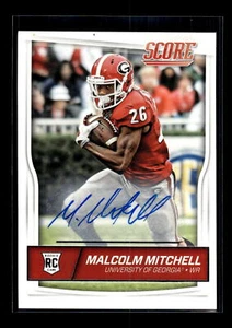 2016 Score #429 Malcolm Mitchell Rookie Signatures Georgia Bulldogs - Picture 1 of 2