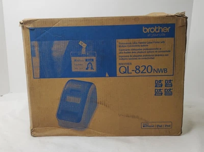 Brother QL-820NWB Label Printer (USB/Ethernet/Bluetooth/WiFi) NEW damaged box - Image 1 of 4