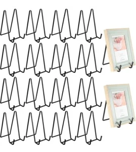 Mixweer Plate Stands for Display 18 Pack 6 Inch Holder Black  - Picture 1 of 8