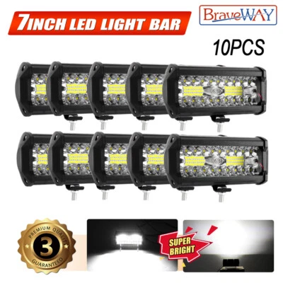 10x 7 pulgadas para barco Spot Marine Esparcidor Luces LED Cubierta/Mástil Luces de Trabajo 600W Foto 1 de 4
