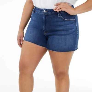 Good American Cut Off denim shorts size 20 - Picture 1 of 8