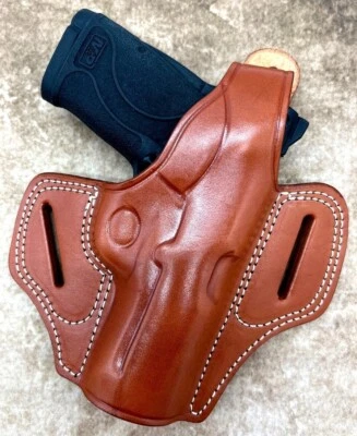 Коричневая поясная кобура для правой руки S&W M&P 380 SHIELD EZ 3,6 дюйма - Изображение 1 из 4