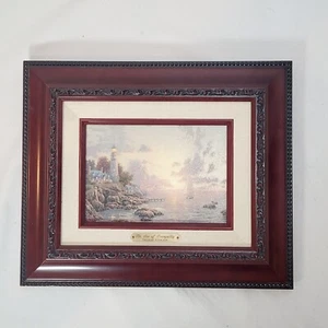 Thomas Kinkade 2006 "Sea of Tranquility" w/ COA 10" x 12" Framed Accent Print - Imagen 1 de 21